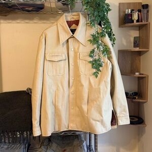 Cream and tan vintage,western, and retro vibe leather